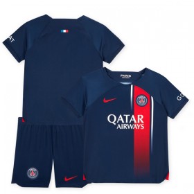 Koszulka Paris Saint-Germain 2023-24 Dziecięcy Domowe Koszulki Piłkarskie Krótki Rękaw